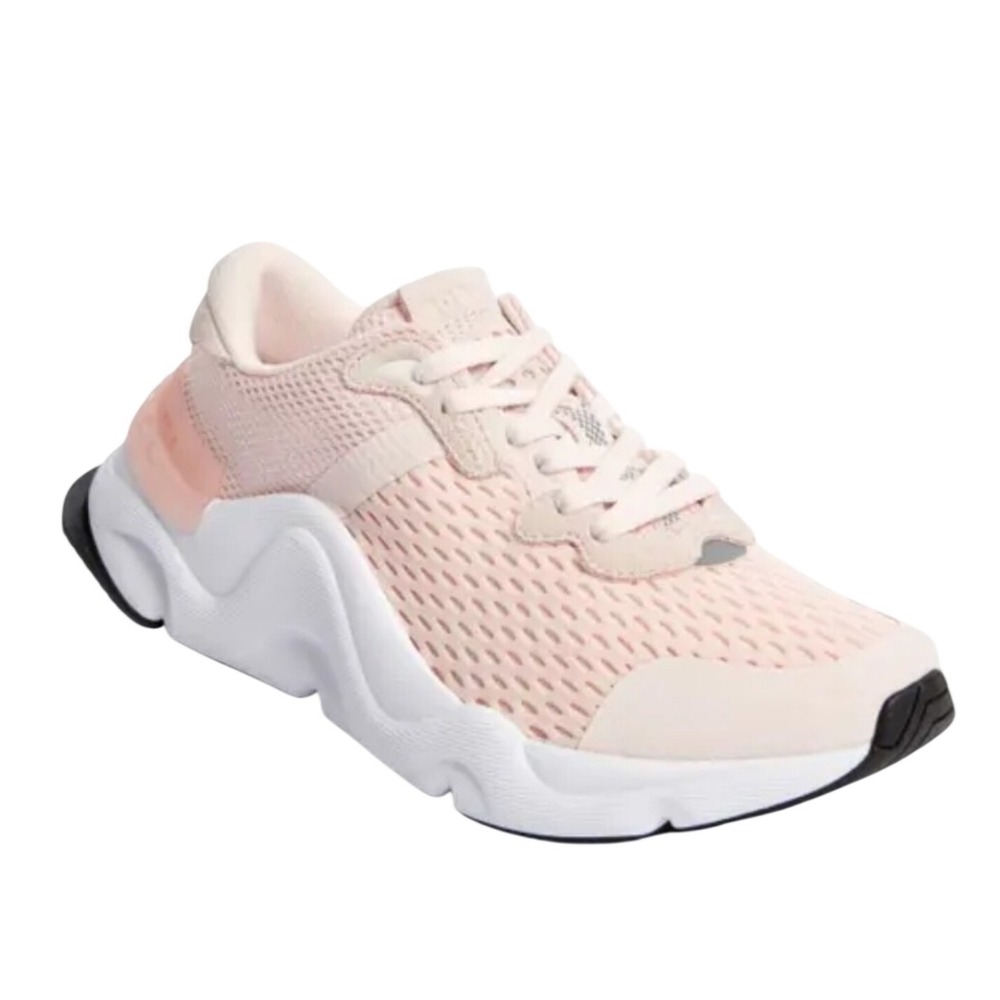 Sorel‎ Kinetic RNEGD Lace Sneakers Womens 9.5 Pink Sea Salt Chunky Comfort Shoes